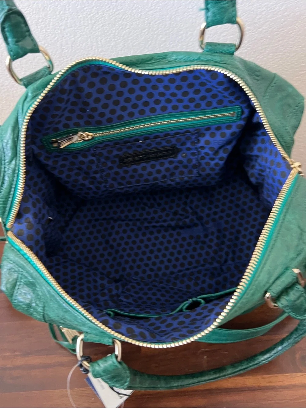 Rebecca Minkoff Peacock Teal MAB Satchel Handbag w Detachable Shoulder Strap NEW